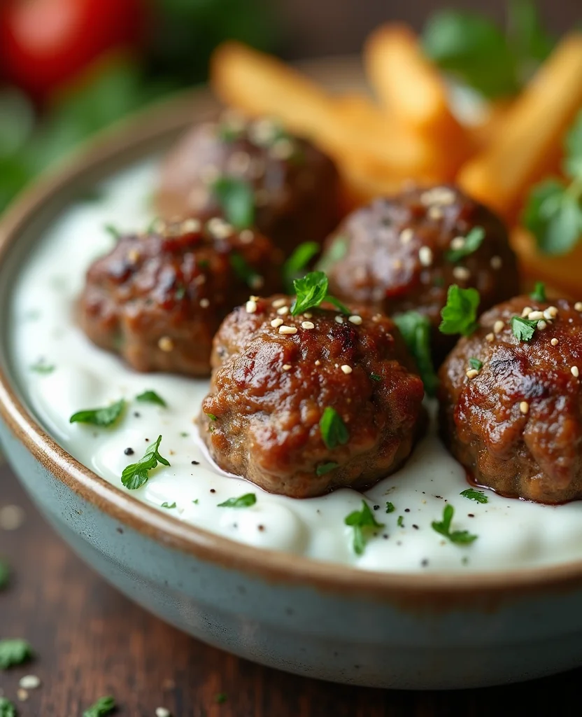 Greek Meatballs with Tzatziki Sauce (Tangy Dip) - Step 7: Prepare Tzatziki Sauce 1