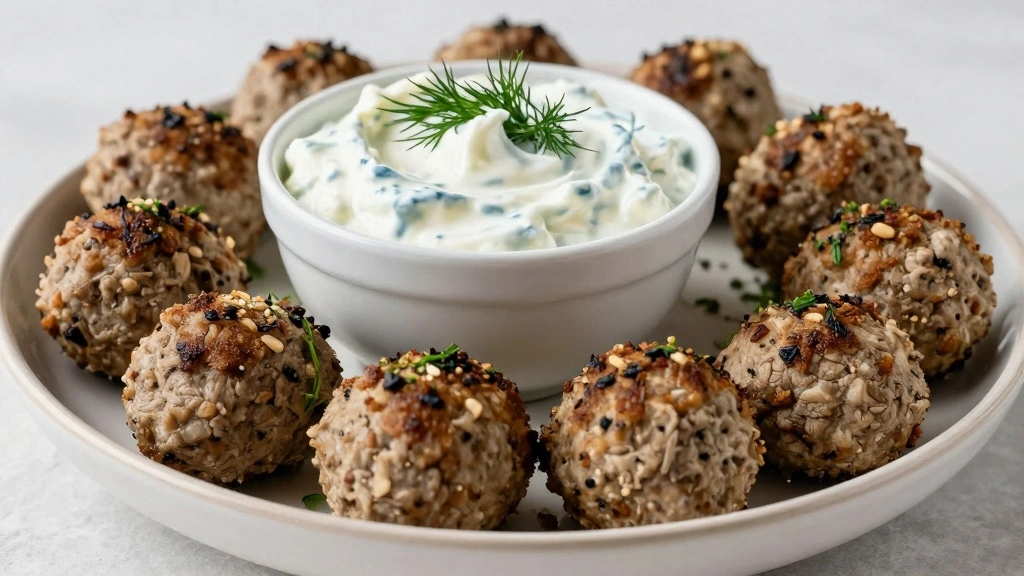 Greek Meatballs with Tzatziki Sauce (Tangy Dip) - Step 8: Serve and Enjoy 1
