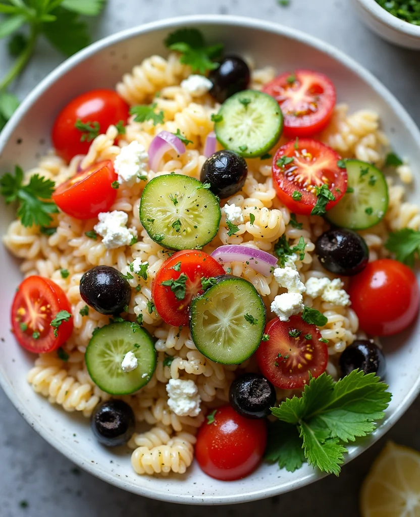 Greek Orzo Pasta Salad (Mediterranean Fresh) - Step 1: Prepare Ingredients 1