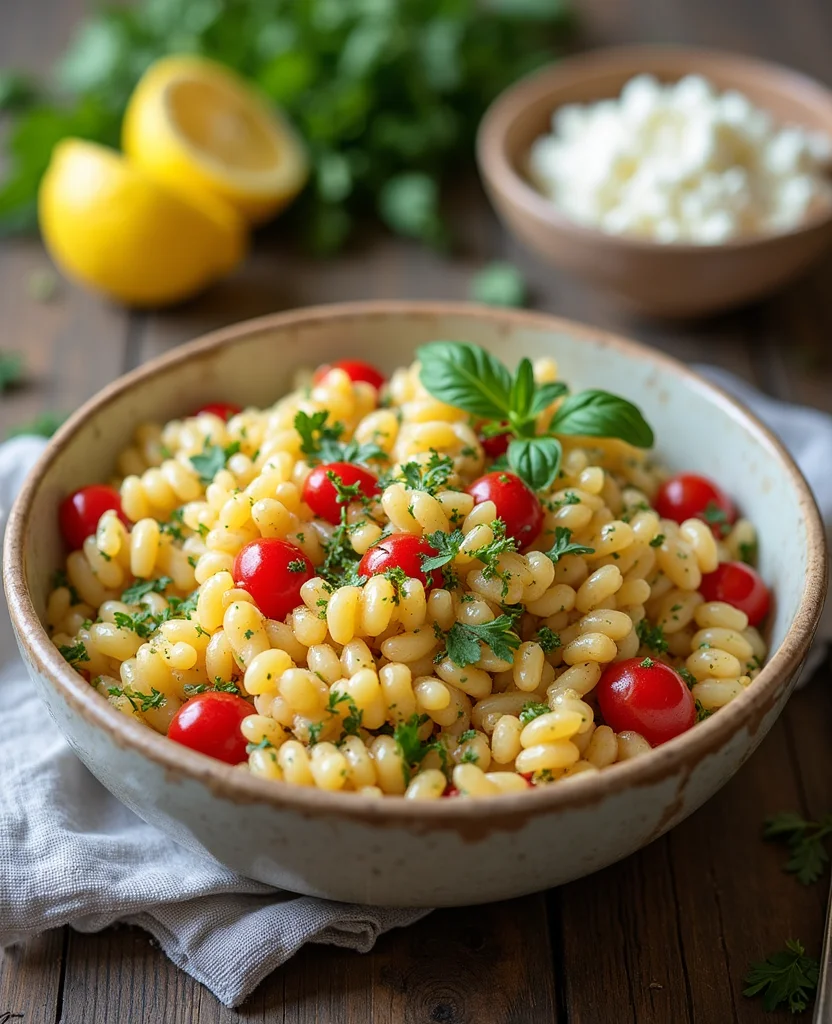 Greek Orzo Pasta Salad (Mediterranean Fresh) - Step 3: Make the Dressing 1