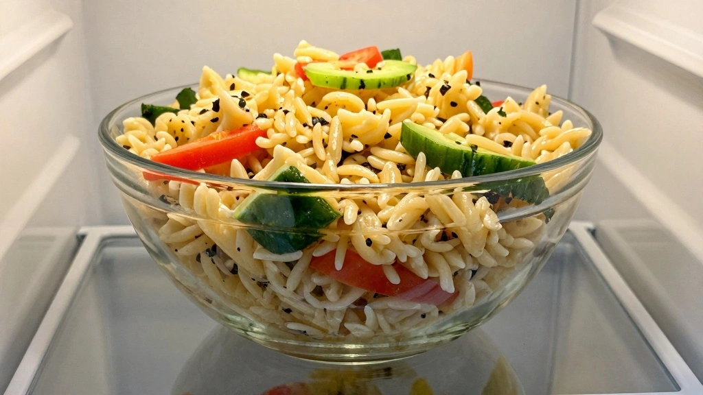 Greek Orzo Pasta Salad (Mediterranean Fresh) - Step 7: Chill the Salad 1