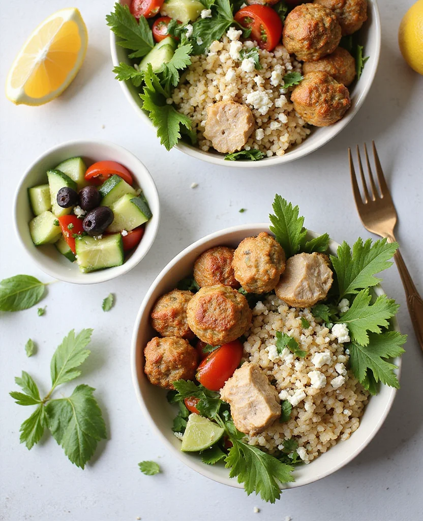 Greek Turkey Meatballs (Lean & Delicious) - Step 3: Shape Meatballs 1