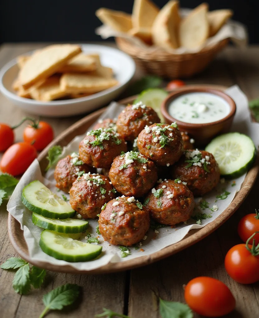 Greek Turkey Meatballs with Tzatziki (Light Option) - Step 3: Form Meatballs 1