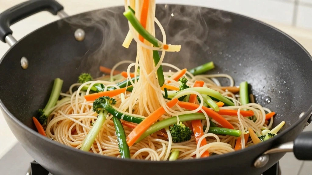 Noodles & Company Pad Thai Copycat (Exact Recipe) - Step 7: Incorporate Vegetables 1