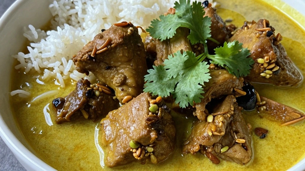 Poulet au Curry Thai (French-Thai Fusion) - Step 8: Garnish and Serve 1