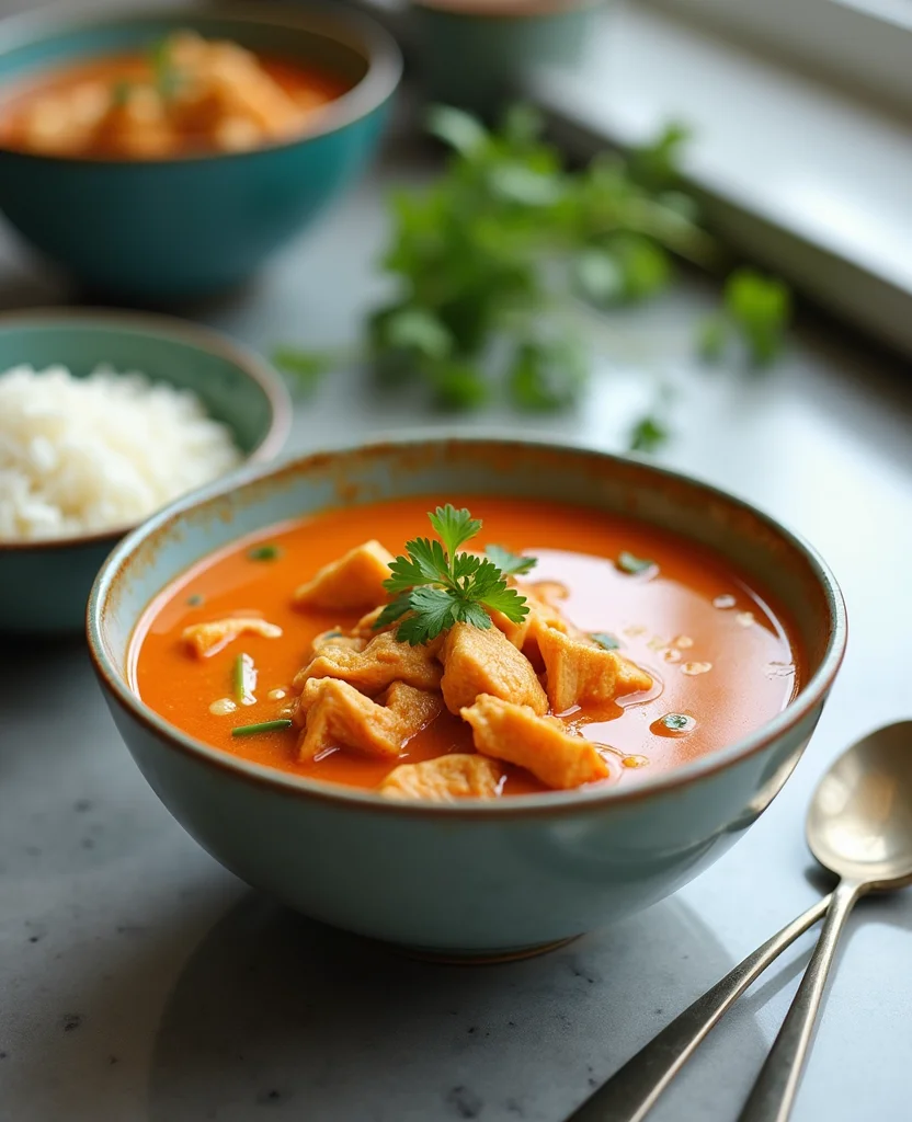 Thai Chicken Curry Soup (One-Pot Wonder) - Step 6: Add Chicken and Vegetables 1