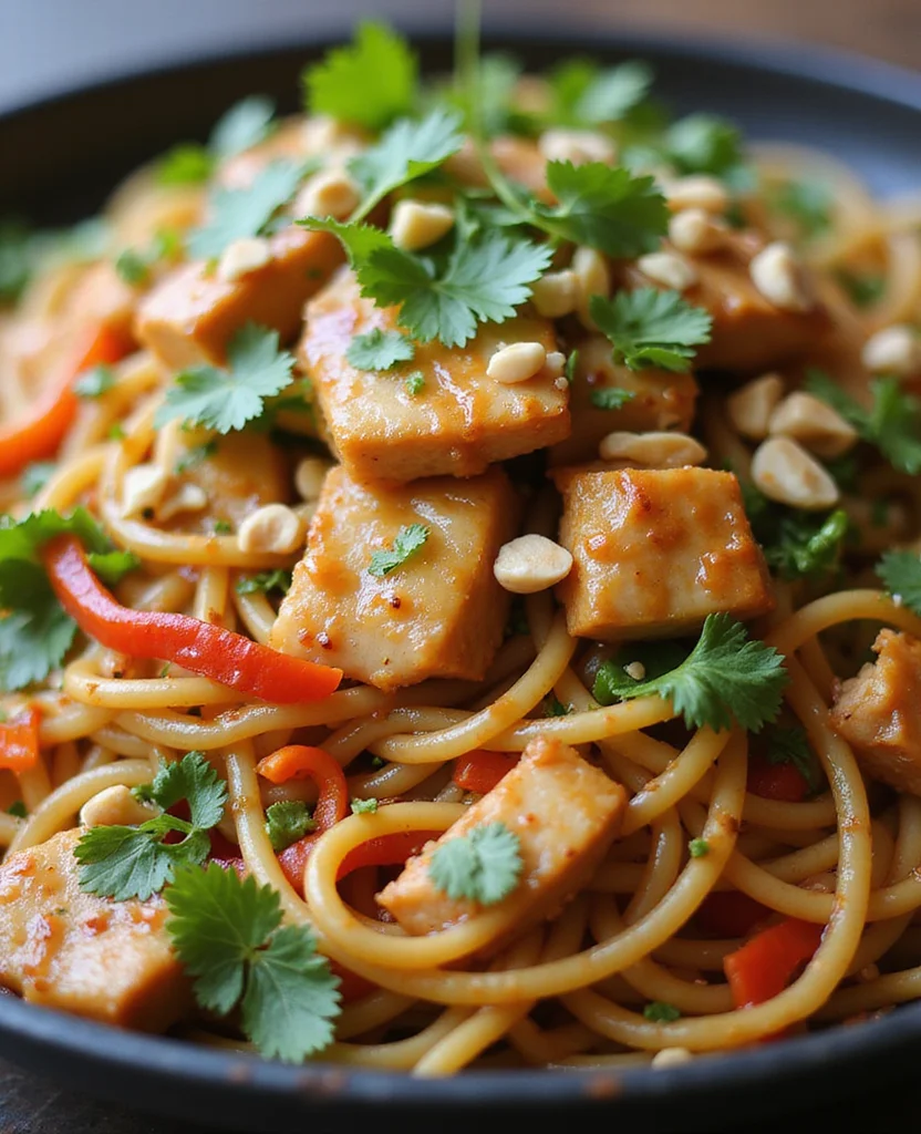 Thai Chicken Noodle Salad (Warm & Tangy) - Step 2: Cook the Noodles 1