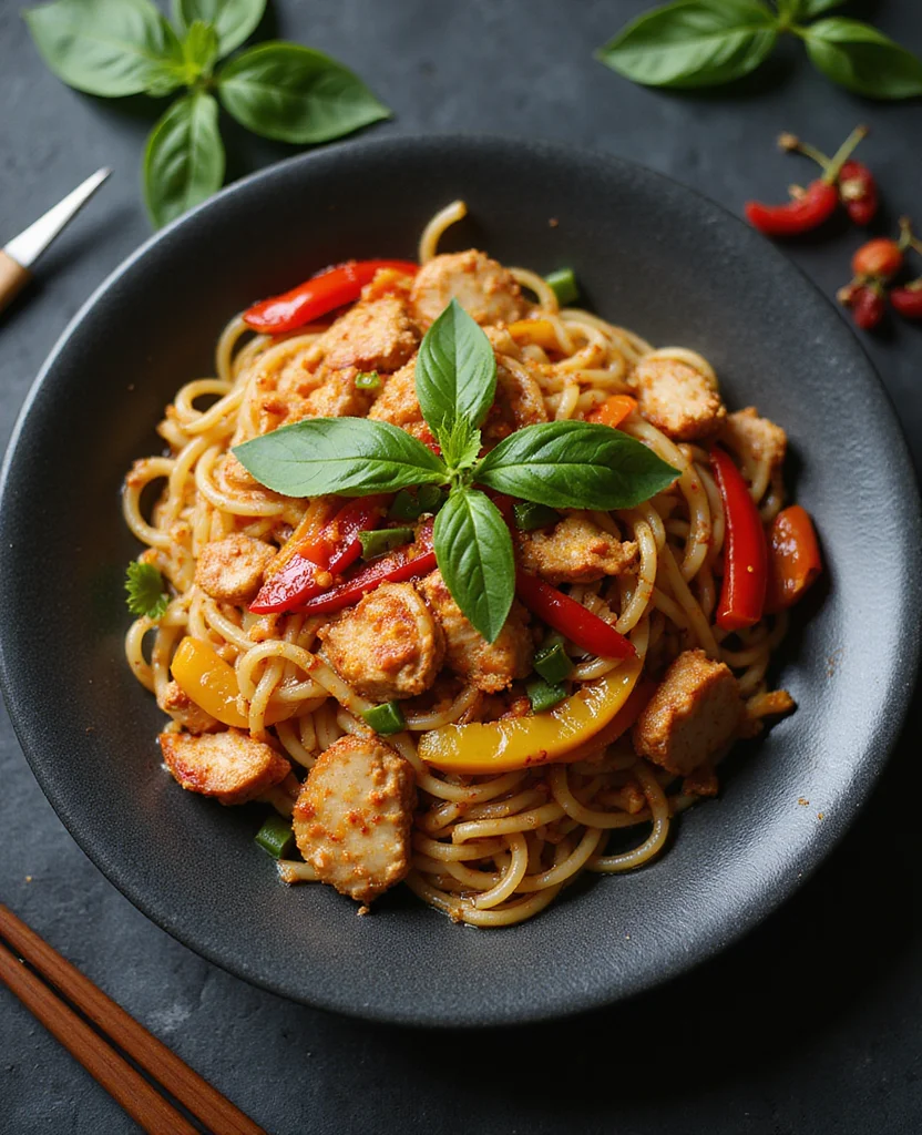 Thai Drunken Noodles (Basil Heat & Garlic!) - Step 1: Prepare Ingredients 1