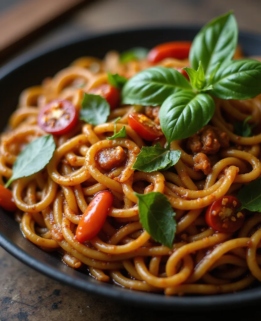 Thai Drunken Noodles (Basil Heat & Garlic!) - Step 2: Mix the Sauce 1