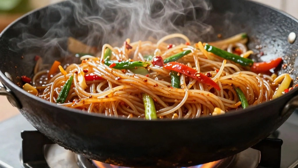 Thai Drunken Noodles (Basil Heat & Garlic!) - Step 6: Incorporate the Noodles 1