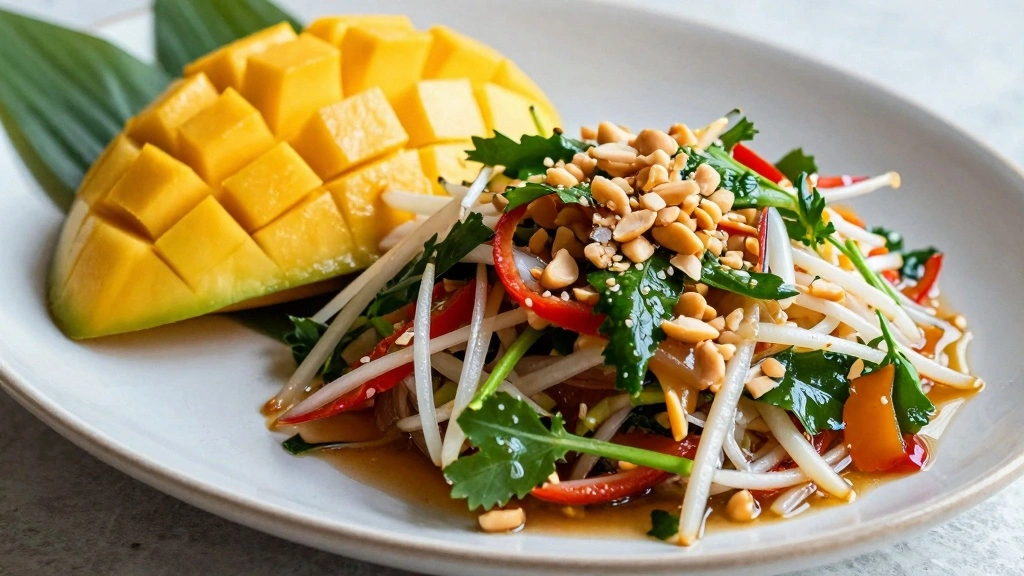 Thai Mango Salad (Sweet Heat Perfection) - Step 8: Serve and Garnish 1