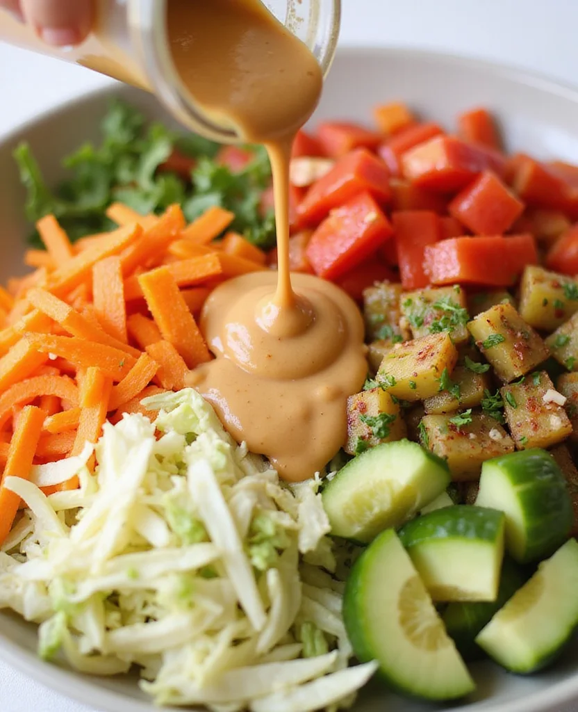 Thai Peanut Salad Dressing (Creamy & Rich) - Step 2: Combine Ingredients 1