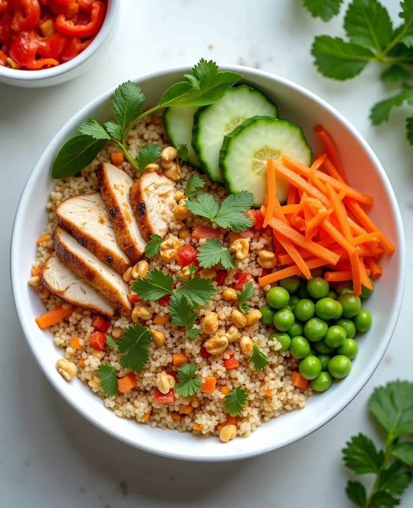Thai Quinoa Salad (Healthy & Protein-Packed) - Step 1: Rinse Quinoa 1