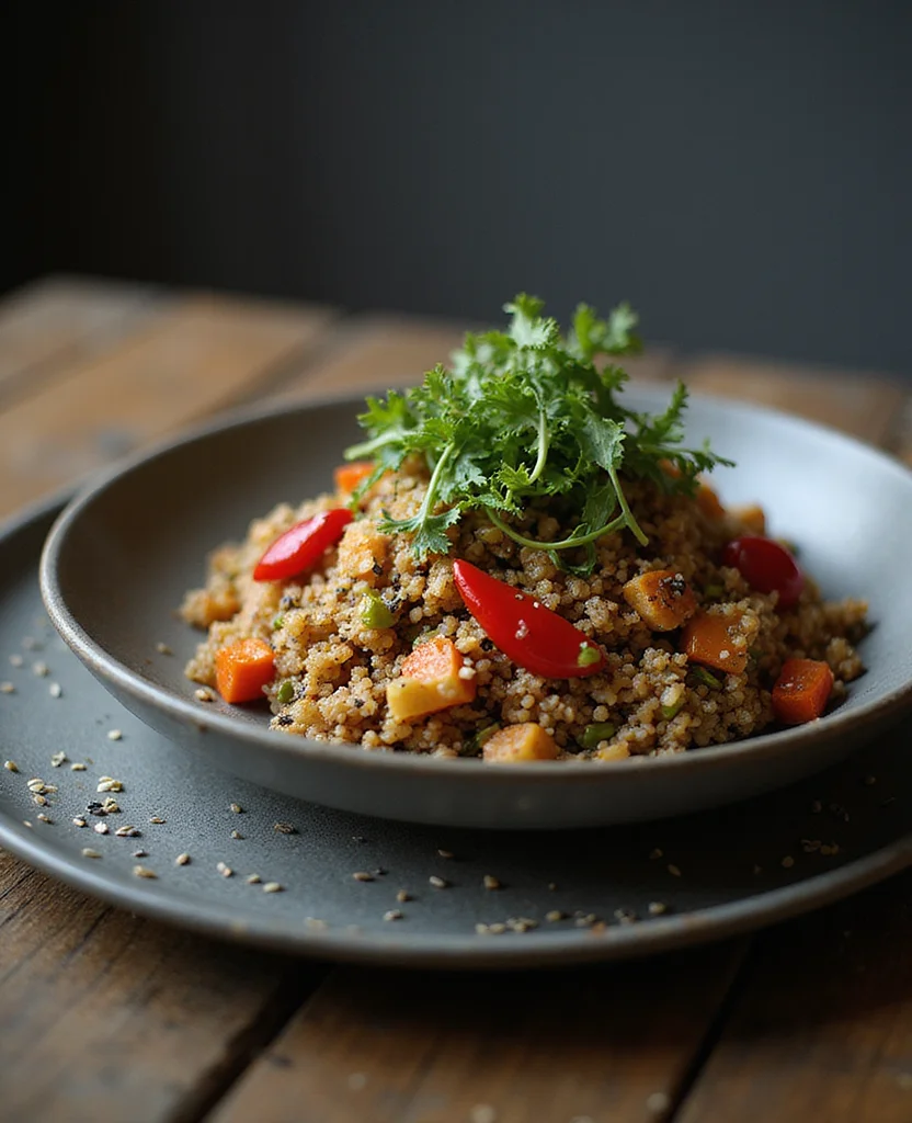 Thai Quinoa Salad (Healthy & Protein-Packed) - Step 5: Combine Quinoa and Vegetables 1