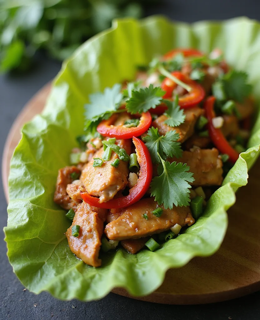 Thai Turkey Lettuce Wraps (Lean & Fresh) - Step 2: Prepare Vegetables 1