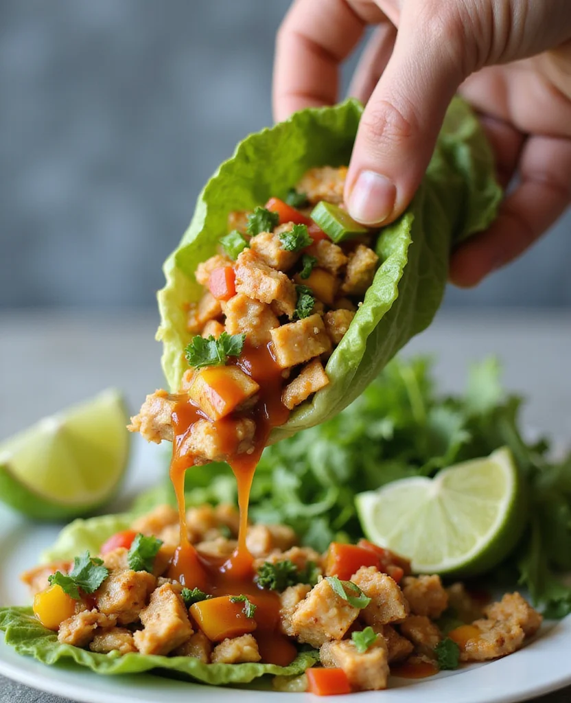 Thai Turkey Lettuce Wraps (Lean & Fresh) - Step 3: Crush Garlic and Chilies 1