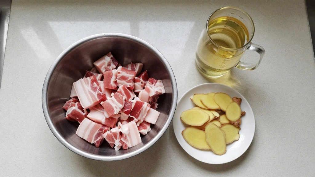 Authentic Chinese Braised Pork Belly Recipe – Tender, Flavorful, and Easy to Make - Step 1: Prepare Ingredients 1