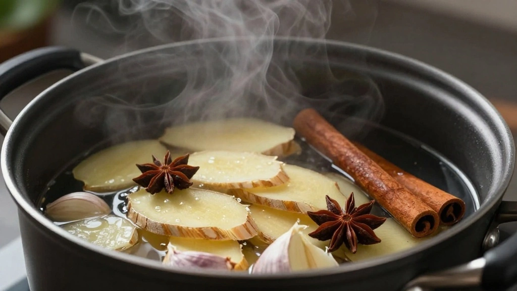 Authentic Chinese Braised Pork Belly Recipe – Tender, Flavorful, and Easy to Make - Step 4: Add Aromatics 1
