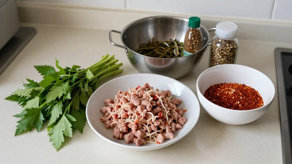 Authentic Thai Larb Moo - Fresh, Zesty Minced Pork Salad from Isan - Step 1: Prepare Ingredients 1