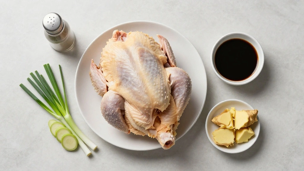 Chinese Scallion Oil Chicken – Simple, Aromatic, and Deliciously Tender - Step 1: Prepare Ingredients 1