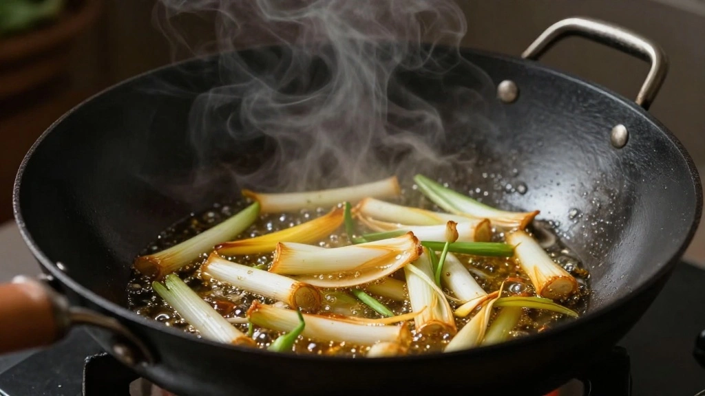 Chinese Scallion Oil Chicken – Simple, Aromatic, and Deliciously Tender - Step 3: Prepare Scallion Oil 1