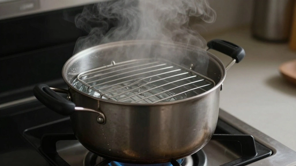 Chinese Taro Cake Recipe – Savory Dim Sum Favorite for Any Occasion - Step 5: Prepare the Steamer 1