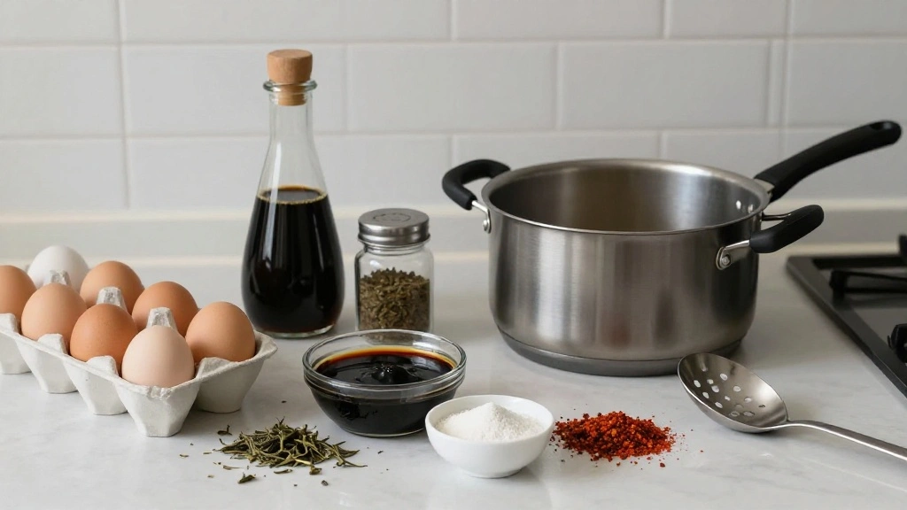 Chinese Tea Eggs Recipe – Easy Marbled Eggs with Soy and Spices - Step 1: Prepare Ingredients 1