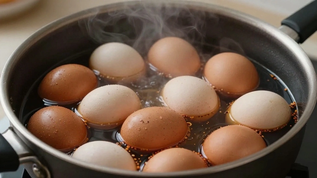 Chinese Tea Eggs Recipe – Easy Marbled Eggs with Soy and Spices - Step 5: Simmer the Eggs in the Mixture 1