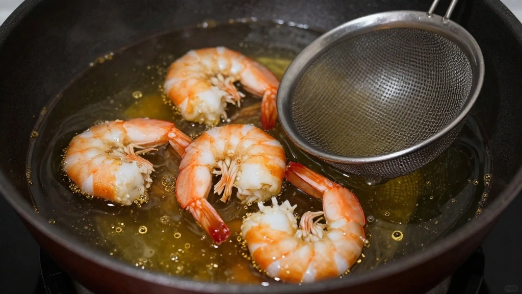 Crispy Chinese Salt and Pepper Shrimp – Quick and Flavorful Seafood Dish - Step 4: Fry the Shrimp 1