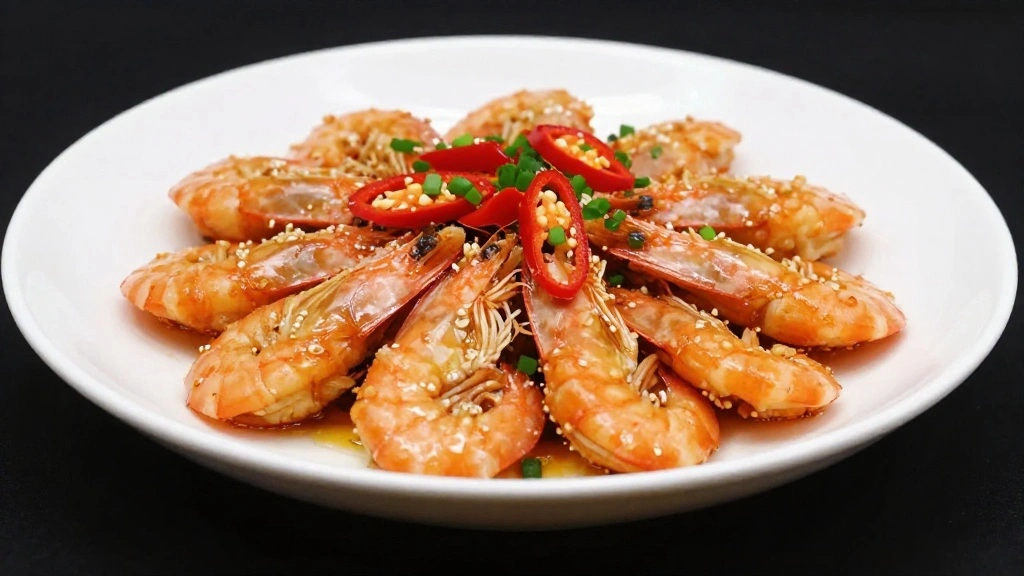 Crispy Chinese Salt and Pepper Shrimp – Quick and Flavorful Seafood Dish - Step 7: Garnish the Dish 1