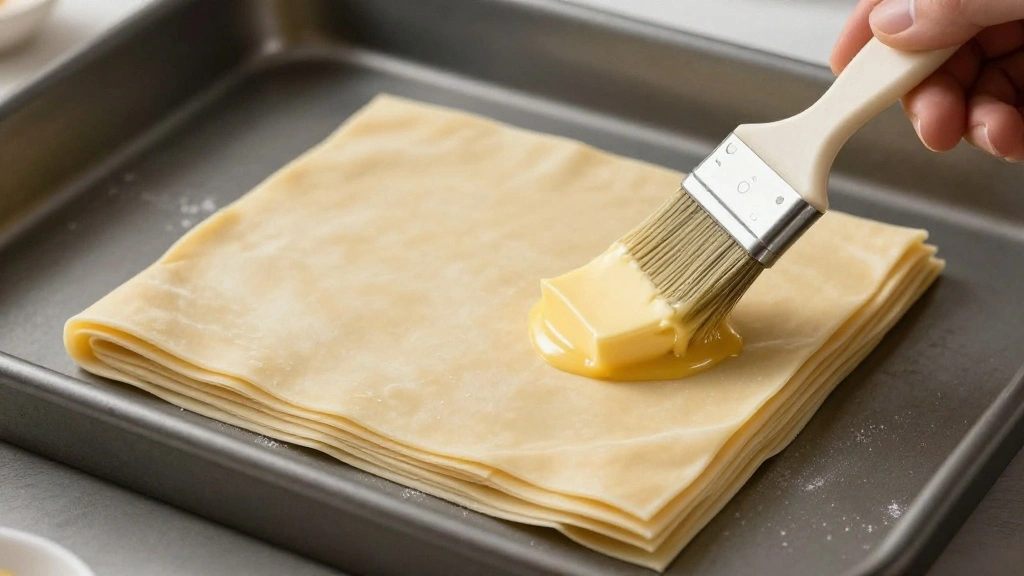 Crispy Greek Spanakopita – Spinach and Feta Phyllo Pie Made Easy at Home - Step 4: Prepare Phyllo Dough 1