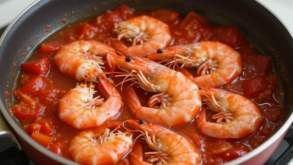 Garides Saganaki – Greek Shrimp with Tomato and Feta (Easy One Pan Recipe) - Step 5: Add the Shrimp 1