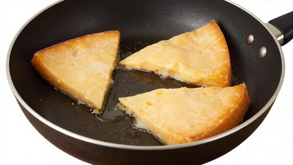 Greek Saganaki – Crispy Pan Fried Cheese Appetizer Ready in Minutes - Step 4: Fry the Cheese 1