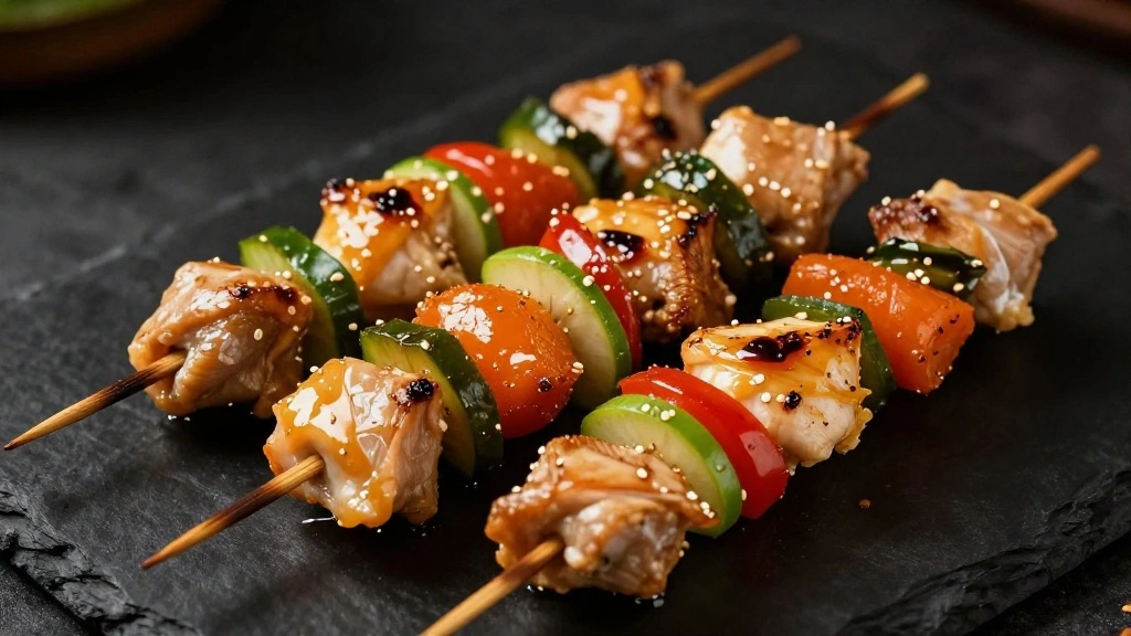 Greek Souvlaki Skewers – Easy Marinated Grilled Meat for the Perfect Mediterranean Meal - Step 4: Assemble Skewers 1