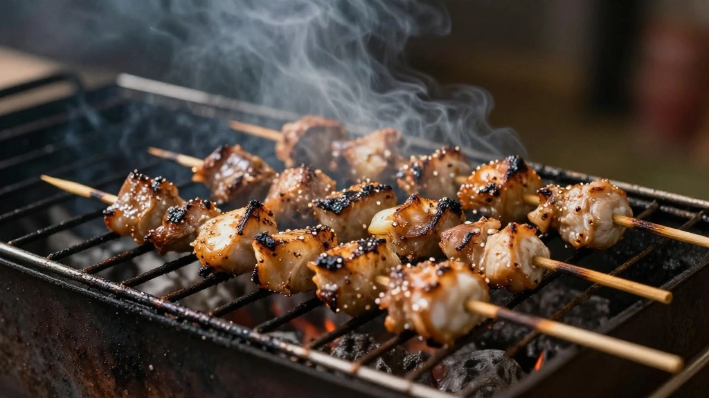Greek Souvlaki Skewers – Easy Marinated Grilled Meat for the Perfect Mediterranean Meal - Step 6: Grill Skewers 1