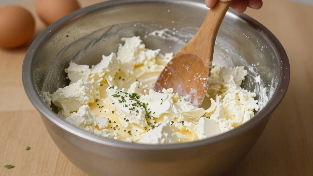 Greek Tiropita – Flaky Cheese Pie with Golden Phyllo Layers (Simple Recipe) - Step 2: Make the Cheese Filling 1