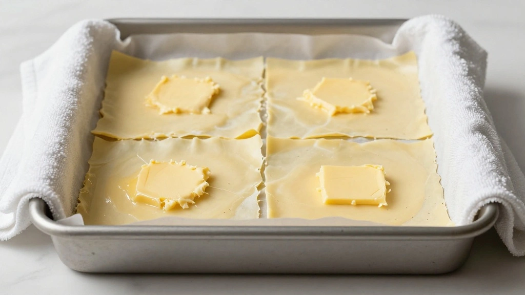 Greek Tiropita – Flaky Cheese Pie with Golden Phyllo Layers (Simple Recipe) - Step 3: Prepare the Phyllo Dough 1