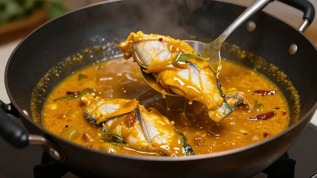 Khanom Jeen Nam Ya - Traditional Thai Fish Curry Noodles (Comforting & Authentic) - Step 5: Combine Fish and Curry 1