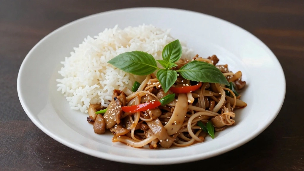 Pad Kra Pao Moo - Spicy Thai Basil Pork Stir Fry Ready in 20 Minutes - Step 8: Plate and Serve 1
