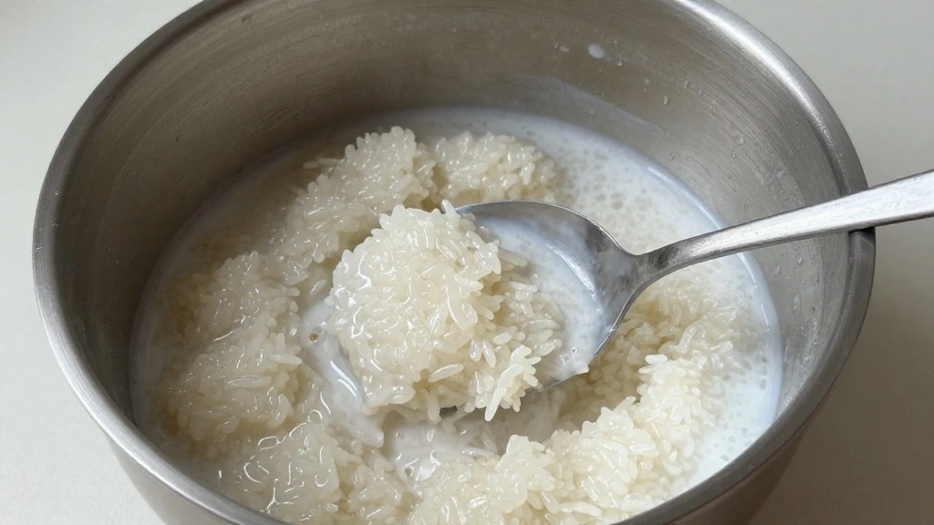 Thai Mango Sticky Rice - Classic Coconut Dessert That's Surprisingly Easy - Step 4: Combine Rice and Sauce 1