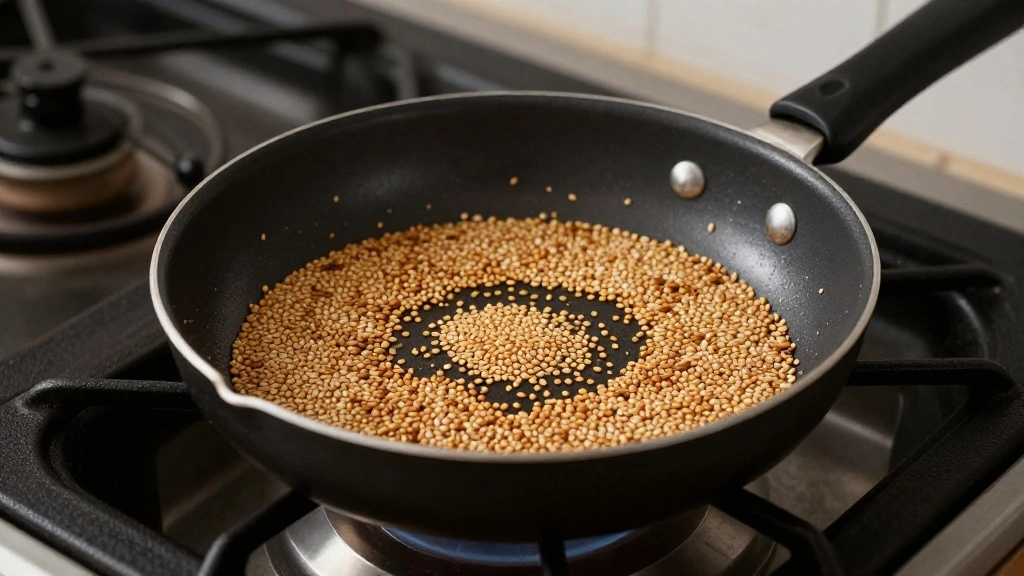 Thai Mango Sticky Rice - Classic Coconut Dessert That's Surprisingly Easy - Step 6: Toast Sesame Seeds 1