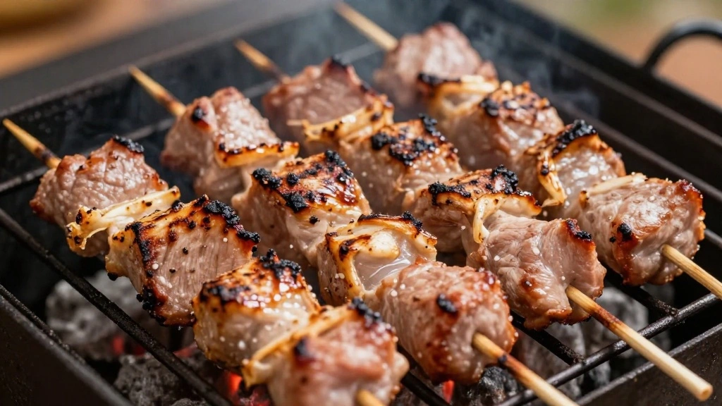 Thai Moo Ping Recipe - Juicy Grilled Pork Skewers with Sweet Savory Marinade - Step 6: Grill the Skewers 1