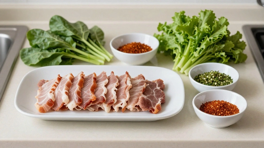 Thai Nam Tok Moo - Grilled Pork Waterfall Salad with Lime & Toasted Rice - Step 1: Prepare Ingredients 1