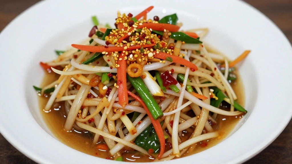 Thai Nam Tok Moo - Grilled Pork Waterfall Salad with Lime & Toasted Rice - Step 9: Dress the Salad 1