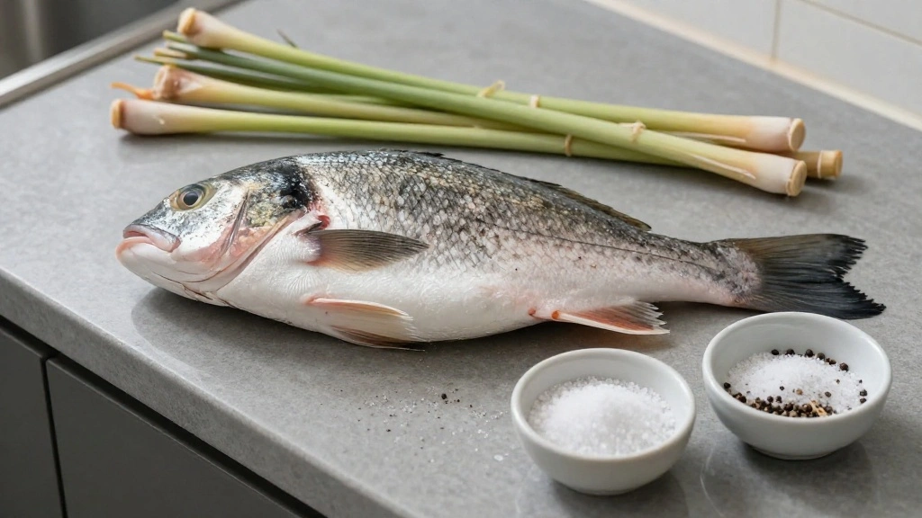 Thai Salt Crusted Grilled Fish (Pla Pao) - Lemongrass Stuffed Street Food Classic - Step 1: Prepare Ingredients 1