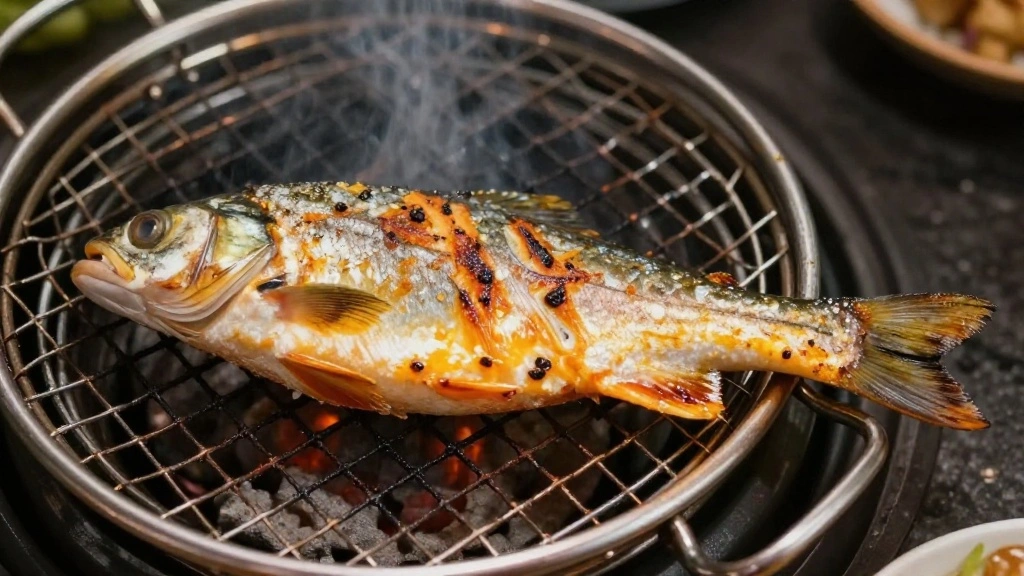 Thai Salt Crusted Grilled Fish (Pla Pao) - Lemongrass Stuffed Street Food Classic - Step 6: Flip and Continue Cooking 1