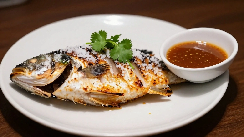 Thai Salt Crusted Grilled Fish (Pla Pao) - Lemongrass Stuffed Street Food Classic - Step 8: Serve the Fish 1
