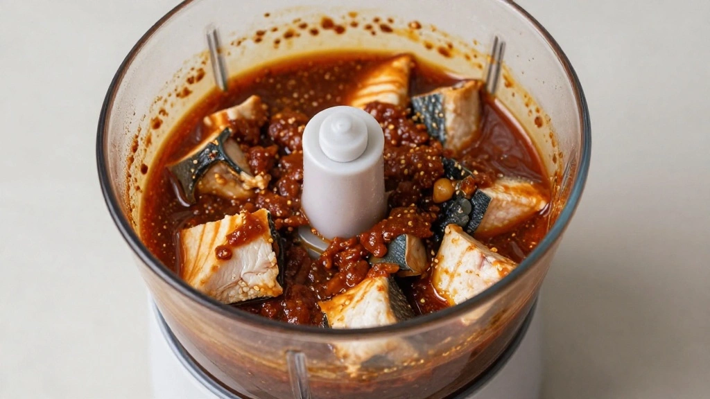 Thai Tod Mun Pla - Easy Homemade Thai Fish Cakes with Sweet Chili Dip - Step 2: Blend the Ingredients 1