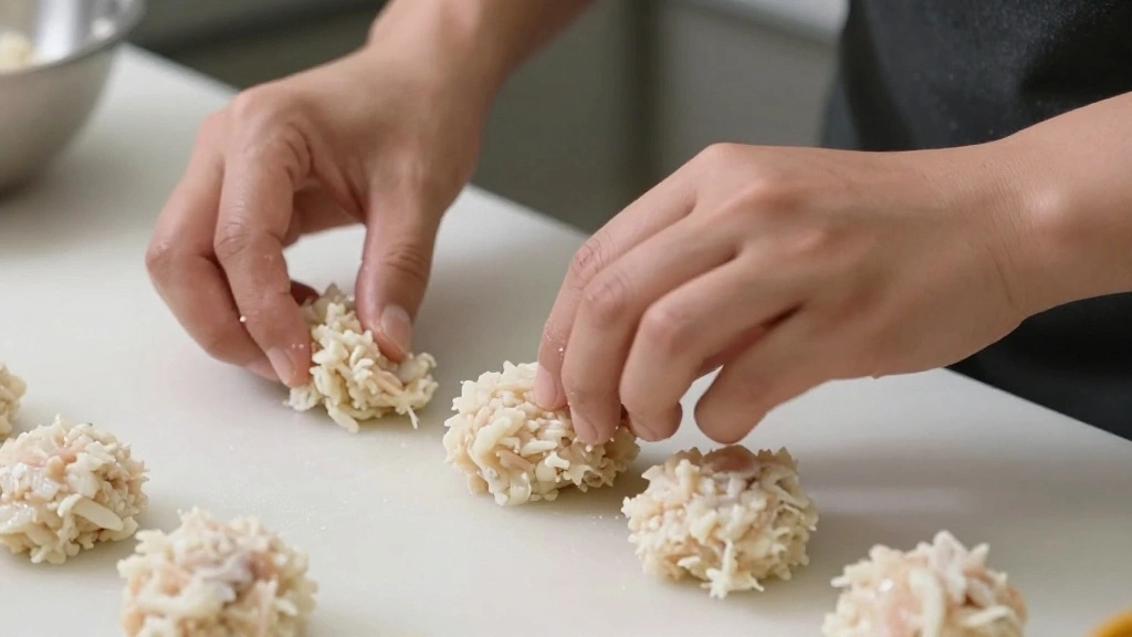 Thai Tod Mun Pla - Easy Homemade Thai Fish Cakes with Sweet Chili Dip - Step 4: Shape the Fish Cakes 1