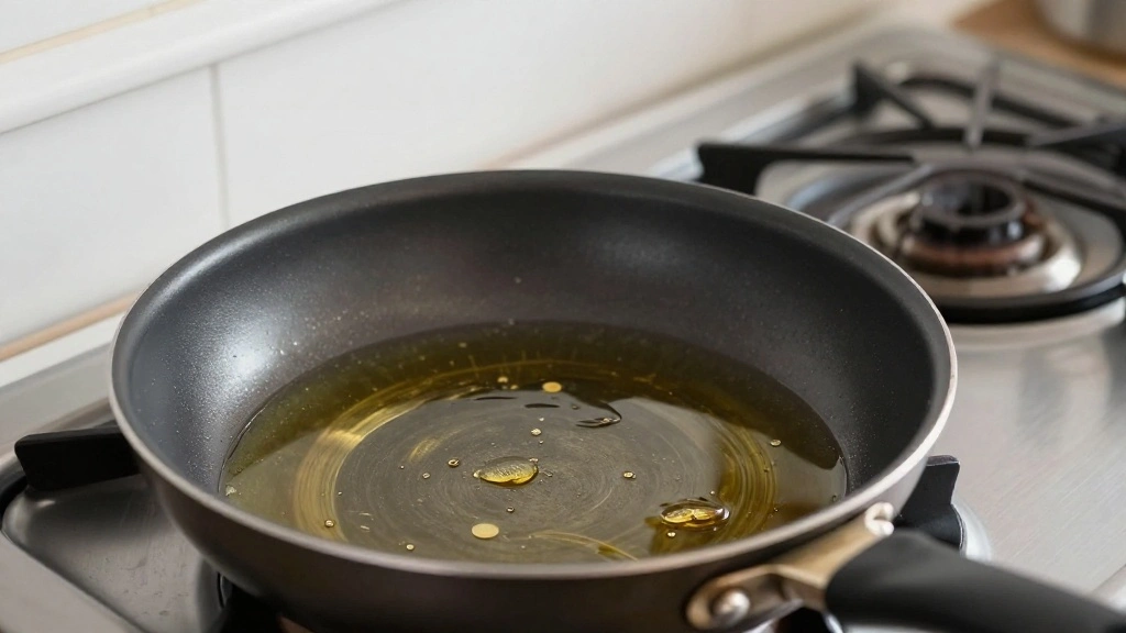 Thai Tod Mun Pla - Easy Homemade Thai Fish Cakes with Sweet Chili Dip - Step 5: Heat the Oil 1